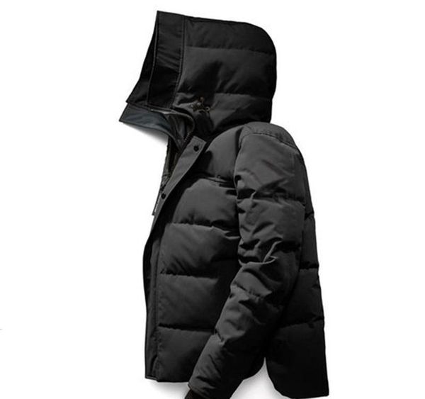 

new style canada winter men homme winter jassen chaquetas parka outerwear big fur hooded fourrure manteau down jacket coat hiverxxlmoncler1, Black