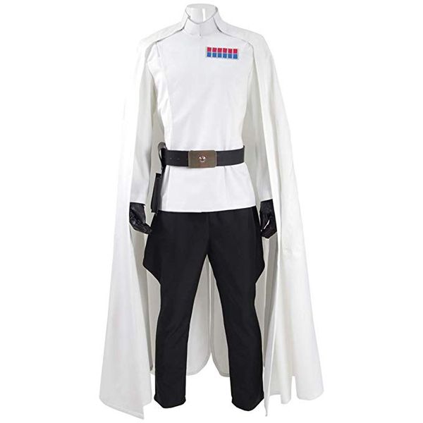 

mens battle uniform cosplay white cloak full set hallowee costume, Black