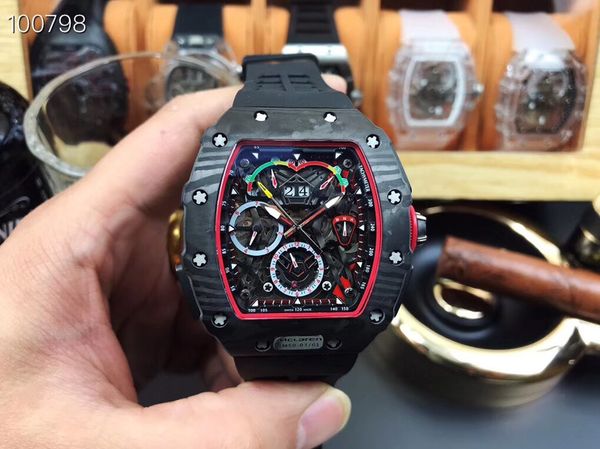 

Richard factory produces men's McLaren rm50-03 men's automatic mechanical watch 42x50mm sapphire glass mirror original watch buckle free of