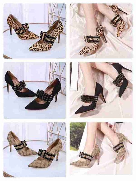 

90mm high heel women pump 2019 new arrival fa hion de ign pointed toe hor e hair leopard bow heep kin girl party dre bridal hoe
