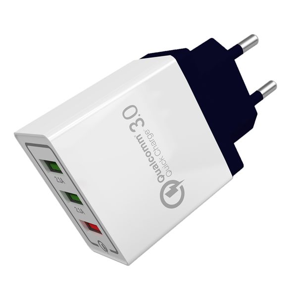 

3 порта быстрая зарядка 3.0 usb зарядное устройство адаптер питания для мобильных телефонов samsung xiaomi lg htc qc3. 0 путешествия быстрое