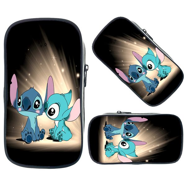 

kawaii stitch comesti сумка большой пенал дети канцелярские школьные принадлежности милые канцелярские хранения женщины мужчины макияж сумки