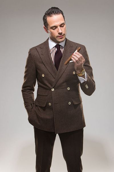 

popular double-breasted groomsmen peak lapel groom tuxedos men suits wedding/prom man blazer ( jacket+pantst+tie) 844, Black;gray