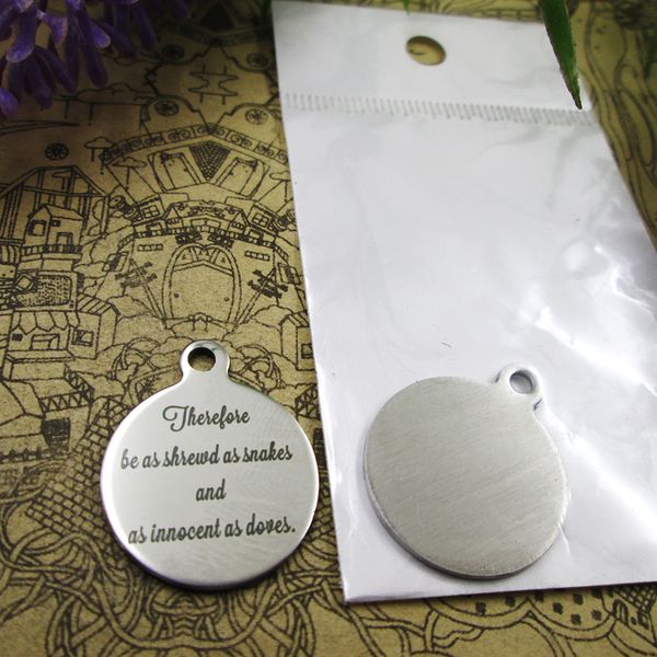 

40pcs--"therefore be as shrewd as snakes"stainless steel charms more style for choosing diy charms pendants for necklace, Bronze;silver