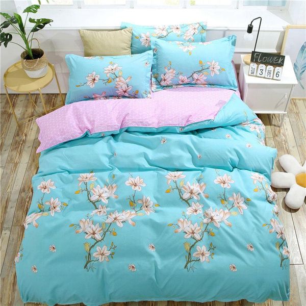 Flower Kid Bed Cover Set Cartoon Duvet Cover Adult Child Bed