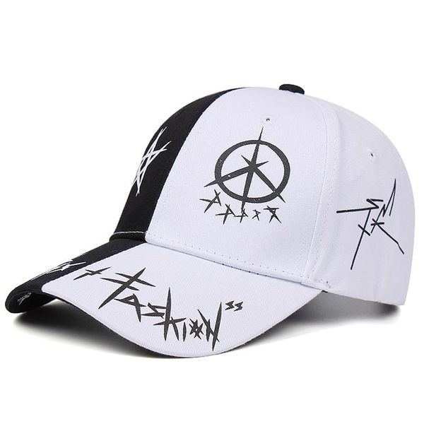 

2020 новых граффити бейсболки диких мужчин и женщины пары шляпы красивой стильный хип-хоп шляпа на открытом воздухе улицы прилив шляпа zoyhq, White