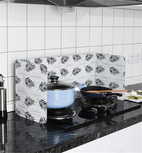 

горячая столовая бар кухня гаджеты масло брызги экраны алюминиевая фольга плита газовая плита всплеск доказательство дефлектор главная кухня