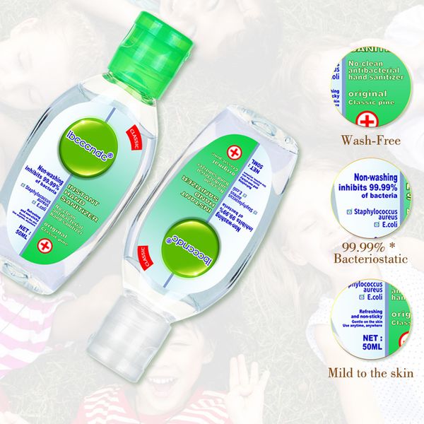 

50ml kids hand sanitizer gel portable disinfectant moisturizing liquid 75% bacteriostatic hand sanitiser alcohol hands wash gel