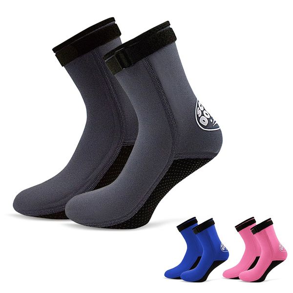 

1 pair 3mm swimming boot socks water shoes beach booties scuba wetsuit neoprene diving socks diving surfing boots for men women