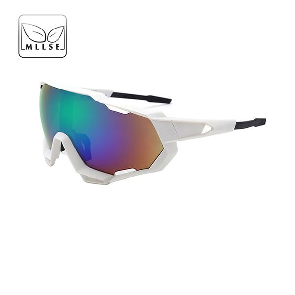 

mllse brand goggle sports sunglasses for men women framed sun glasses fashion outdoor sports uv400 eye wear, White;black