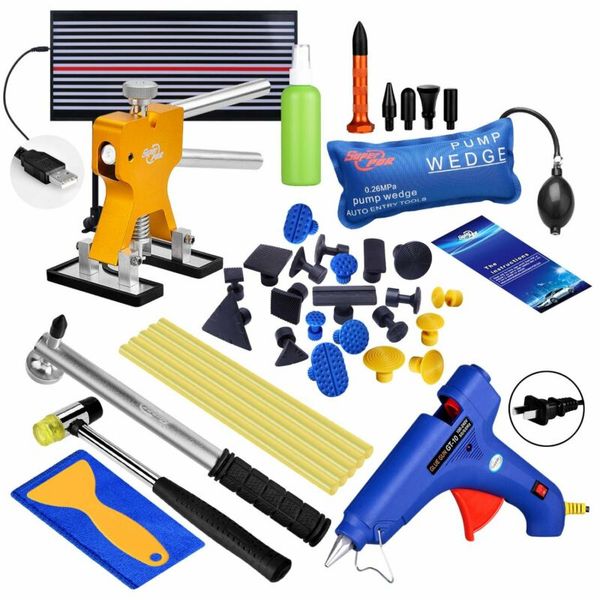 

pdr kit paintless dent removal line board hammer with airbag car damage repair tool