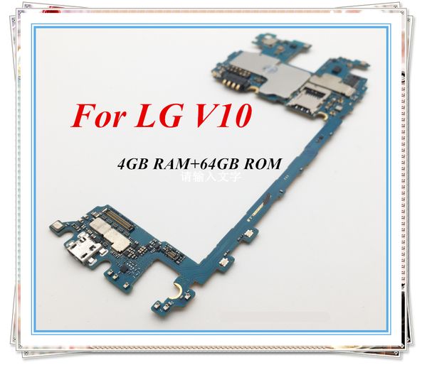 

original 64gb mainboard ~unlocked chips logic board for lg v10 f600lsk motherboard android system well worked ing