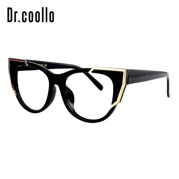 

fashion black plastic big over sized circle cat eye optical eyewear glasses frame for women, Silver
