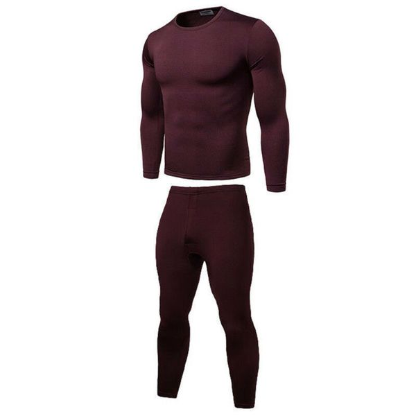 

new fashion male thermal underwear winter ultra-soft fleece lined thermal long pants cotton warm underwear men pajama sets, Black;brown