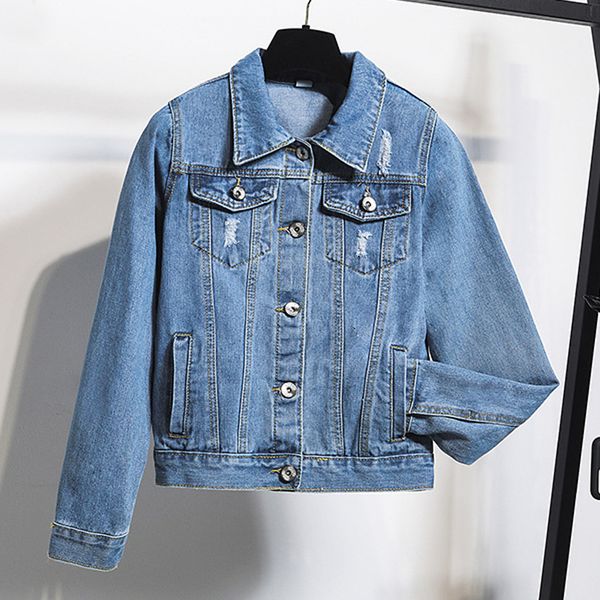 

spring autumn bomber streetwear jacket women long sleeve denim coat pockets jacket female outwear denim feminine#g3, Black;brown
