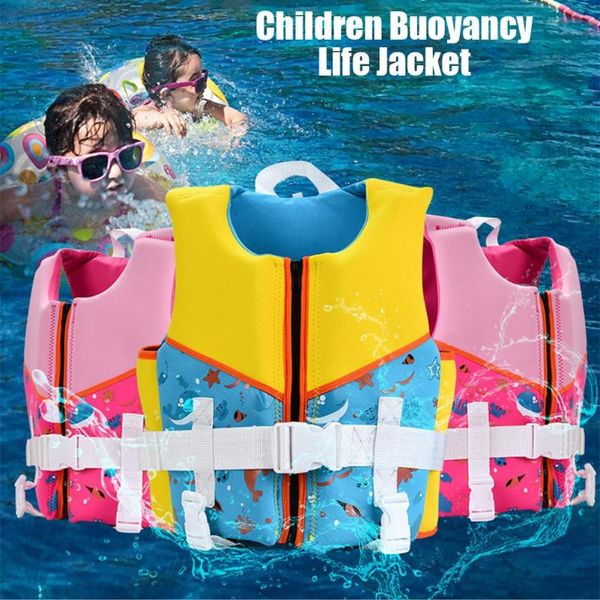 

children youth kids life vest safety life jacket buoyancy cloth on for water sports fishing surfing swimming floating