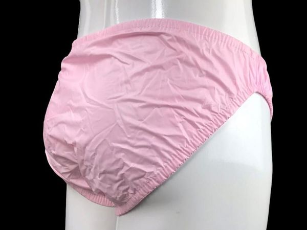 

6 pieces * baby incontinence plastic pants red +full size st-15