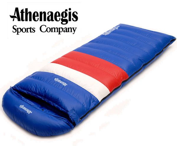 

athenaegis ultra-light white duck down 1200g/1500g/1800g/2000g filling can spliced envelope breathable thickening sleeping bag