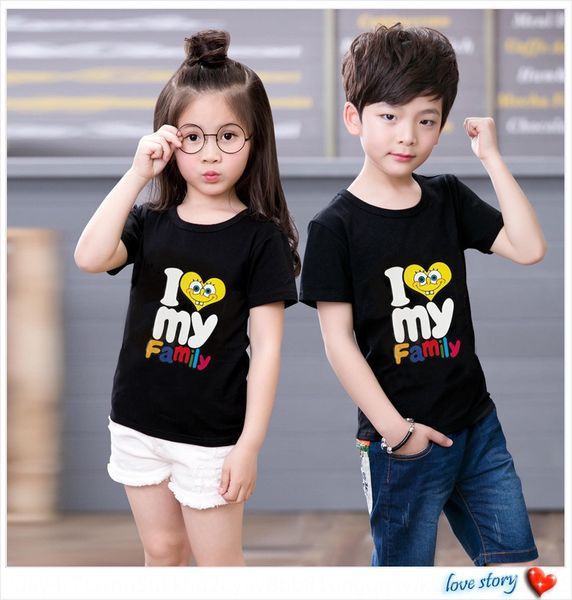 

ivdcg summer boy's clothes short-sleeved fashionable suit cotton t-shirt pure cotton t-shirt big boy girl's half-sleeved clothes w, Blue