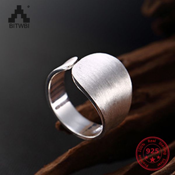 

s925 sterling sliver fashion simple ring for men and women couple finger ring open-loop jewelry gift for lover ly191226, Slivery;golden