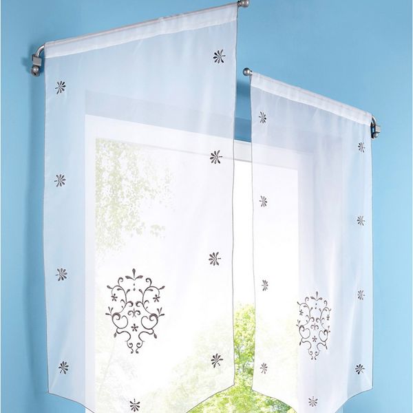 

пряжа вышивка треугольные шторы экраны занавес кофе мода занавес для кухни украшение дома домашний текстиль