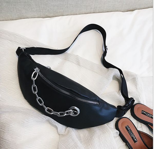 

sales wholesales waist bags pocket women 2019 summer new trend korean personality fashion chain chest bag temperament new wild messeng