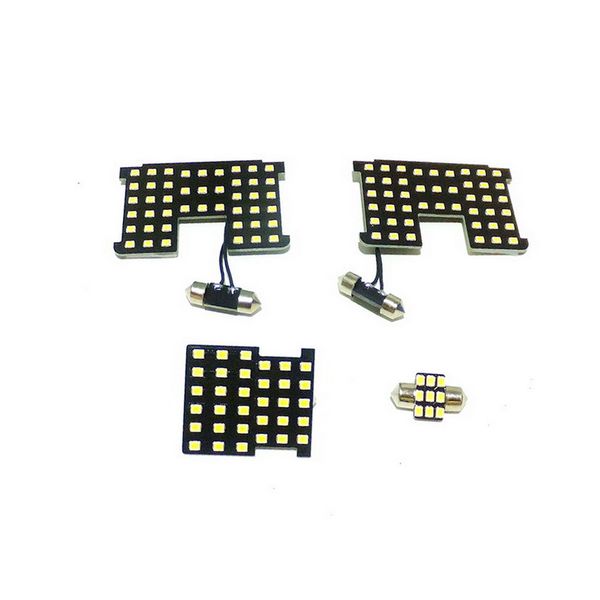 

july king led car interior reading lights case for nissan tiida sylphy sentra 2007-2012, 6000k 2835smd dome light, indoor light, 4 pcs/set