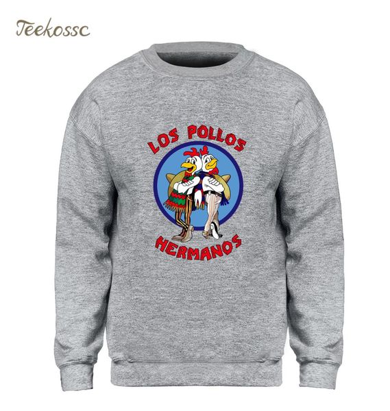 

Breaking Bad Sweatshirt Men LOS POLLOS Hermanos Hoodie Sweatshirts 2018 Winter Autumn Fleece Warm Chicken Brothers Streetwear