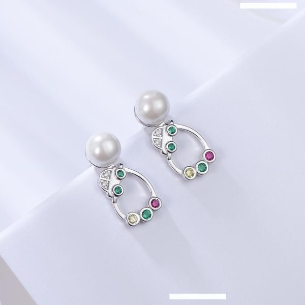 

lk 925 серебряных серьги простых творческой личности жемчужина автомобиля серьга ювелирные изделия, подарок дня святого валентина, Golden;silver