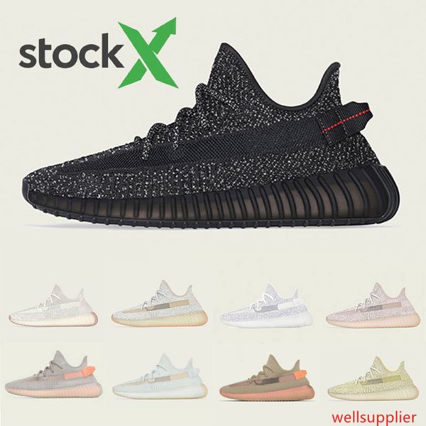 

stock x 3m reflective kanye west yecheil v2 mens running shoes synth antlia citrin cloud white black clay women men sports sneakers
