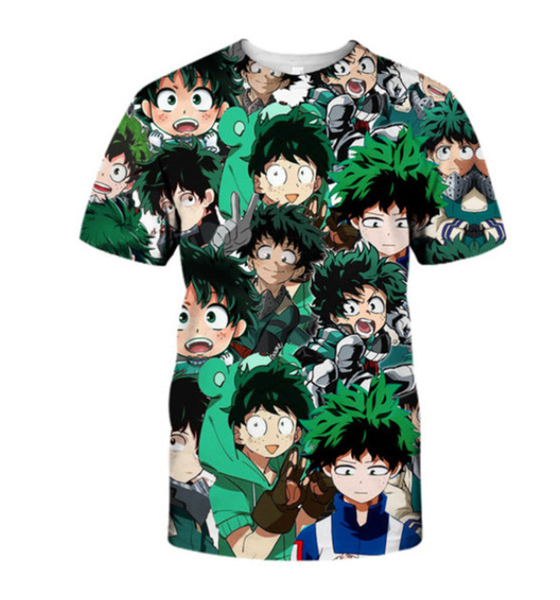 

2019 cool japan anime super hero fashion summer short sleeve tshirt print men women 3d t shirt casual clothing hip hop q813, White;black