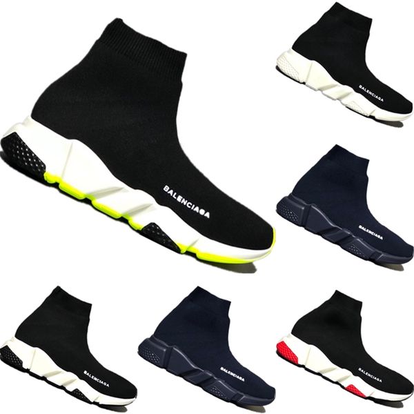 

2019 bb kid peed tretch knit high breathable port ock boot original bb peed kid buffer rubber trainer neaker, Black