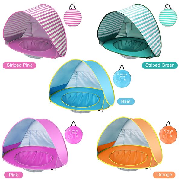 

outdoor ultralight camping tent pop up baby beach tent waterproof uv protection sun shelter outdoor kids sun shade with pool