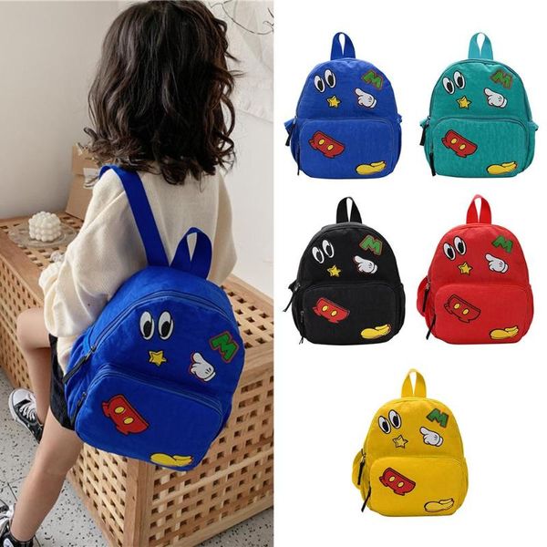 

nylon backpack cartoon cute print school shoulder bag kindergarten rucksack