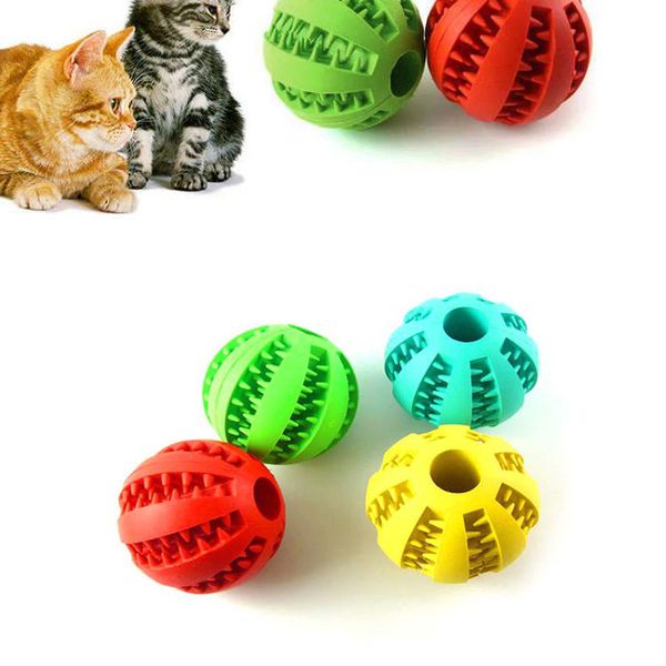 

pet dog toys extra-tough rubber ball toy funny interactive elasticity ball dog chew toys for dog tooth clean ball