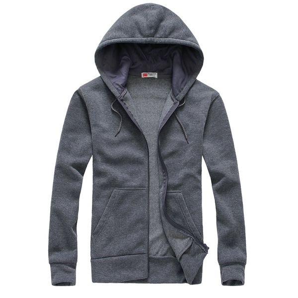 

men simple fashion long-sleeved hooded cardigan sweater top, Black;brown