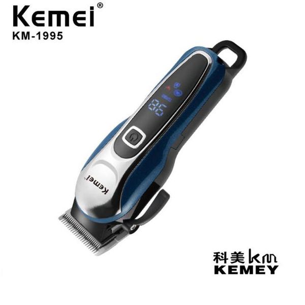 

2020 kemei liquid crystal display charging professional hair salon oil head electric push shear grixf