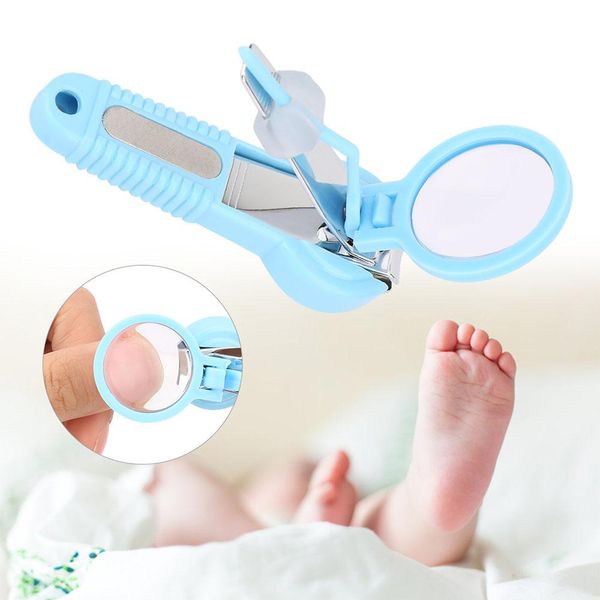 

baby nail care wiht magnifying glass,nail scissor,pocket finger toe nail clipper cutter trimmer manicure tool kids nail care