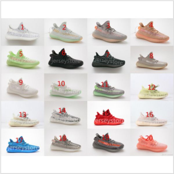 

2019 luxury men women 500 running hoe 700 kanye we t yeezy yeezy yezzy 350 v2 neaker 3m tatic reflective 18 tyle in tock, Black
