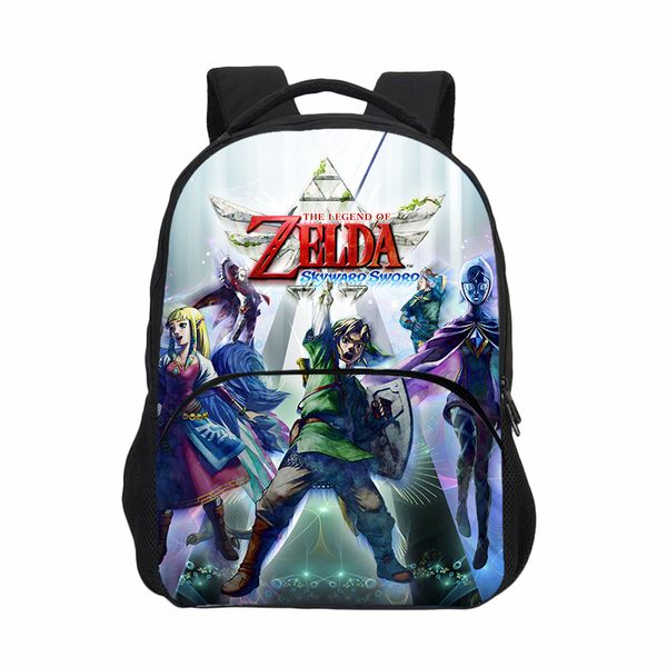 

2020 zelda nylon waterproof backpacks grades 1-9 children school backpack school bags for teenager boys kids satchel schoolbgs