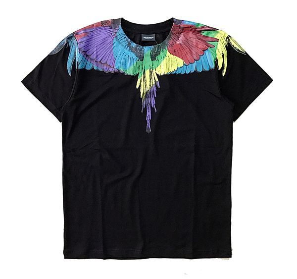 

S new marcelo burlon t hirt men milan feather wing t hirt men women couple fa hion how rodeo magazine t hirt goro cami eta m xxl