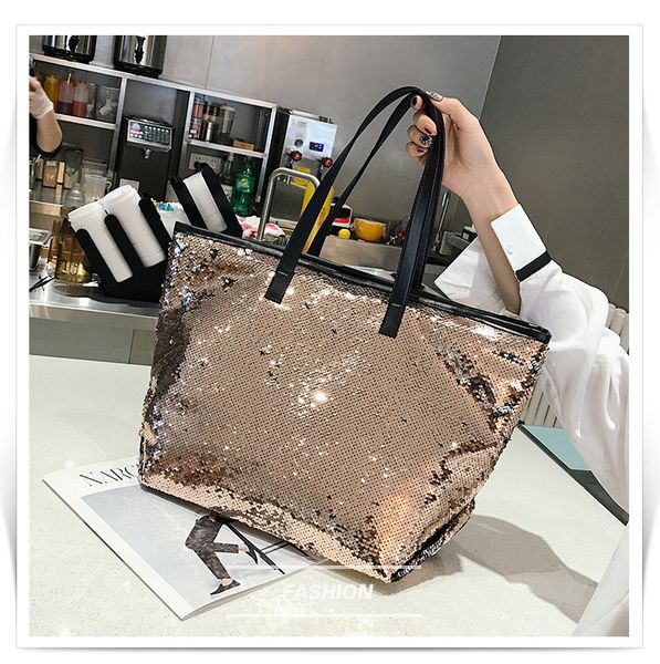 

europe star street style crossbody bags bling glitter real leather travel bags luxury big women