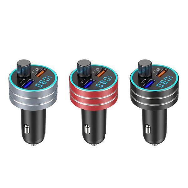 

wireless in-car bluetooth fm transmitter mp3 radio adapter dual usb fast charger