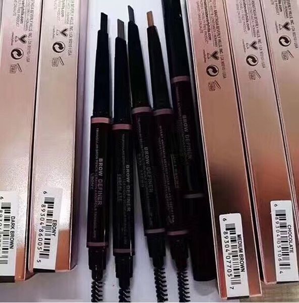 

in stock makeup eyebrow pencil 5 color medium brown ebony chocolate dark brown soft brown eyebrow skinny brow liner all for women epacket