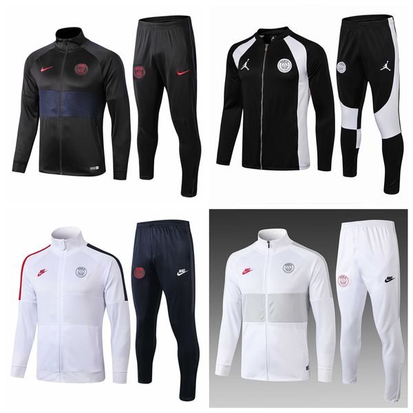

Новый 2019 2020 MBAPPE PSG мужской спортивный костюм куртка 19 20 PSG качество футбол спортивный костюм устанавливает Кавани футбол тренировочный костюм