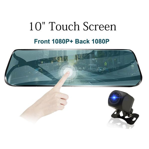 

12 megapixels 1080p new vehicle streaming media rearview mirror driving recorder car dvr high definition reverse image
