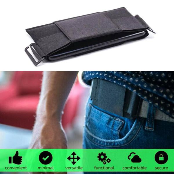 

invisible waist bag for key card phone minimal convenient pouch card storage bag functional secure wallet organizer bags
