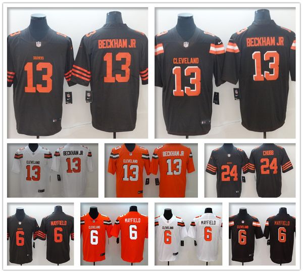 

Men 039 cleveland 13 odell beckham jr brown 6 baker mayfield 21 denzel ward women youth 95 myle garrett 24 nick chubb football jer ey