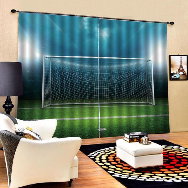 

sports curtains green curtain bedroom 3d window curtain luxury living room decorate cortina