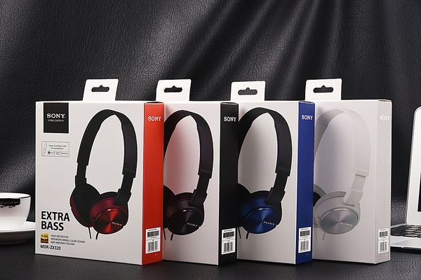 

new sony zx320 wired headphones with microphone over ear headsets bass hifi sound music stereo earphone for iphone xiaomi sony huawei pc